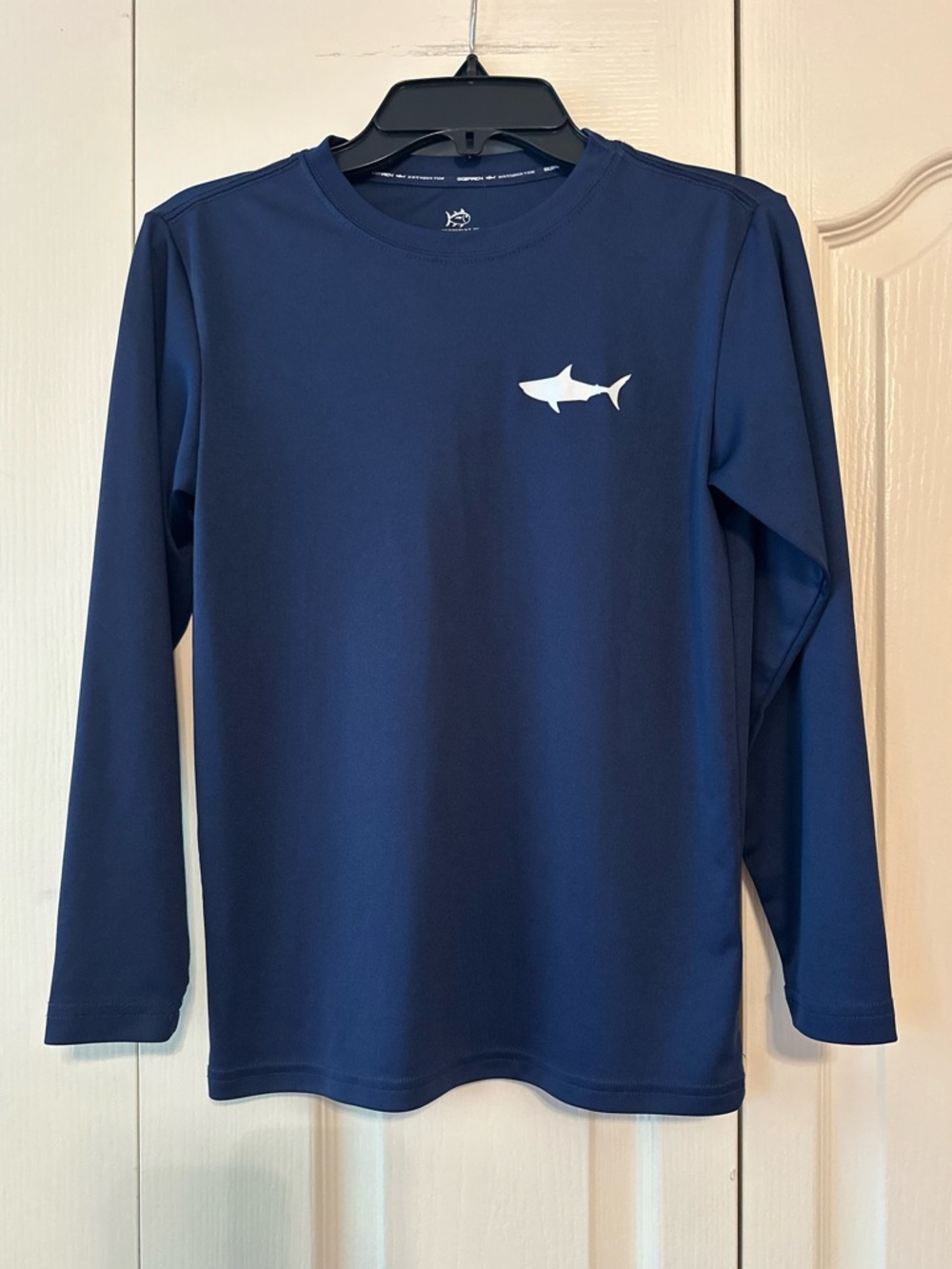 Southern Tide Boys Navy Long Sleeve Performance Shirt Sz M 8/10